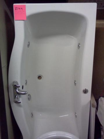 bow fronted wide whirlpool bath suite