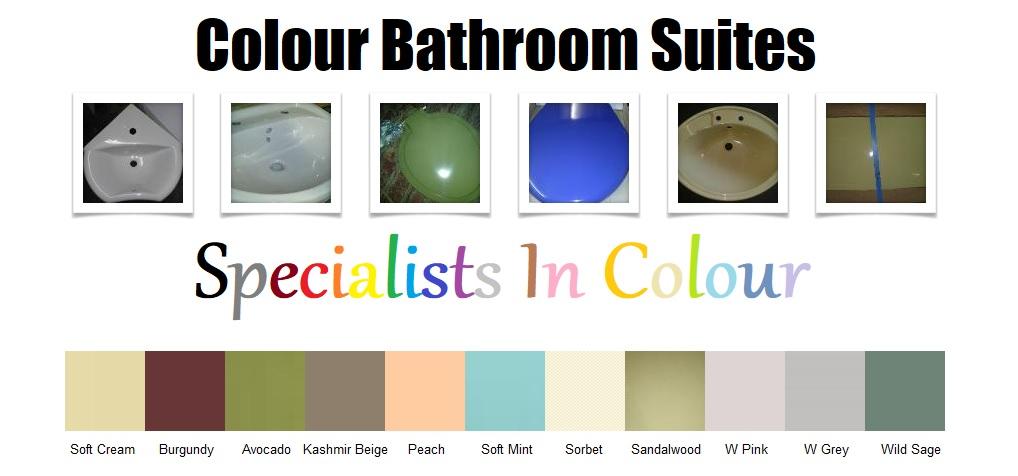 colour bathroom suites old new 60s 70s 80s