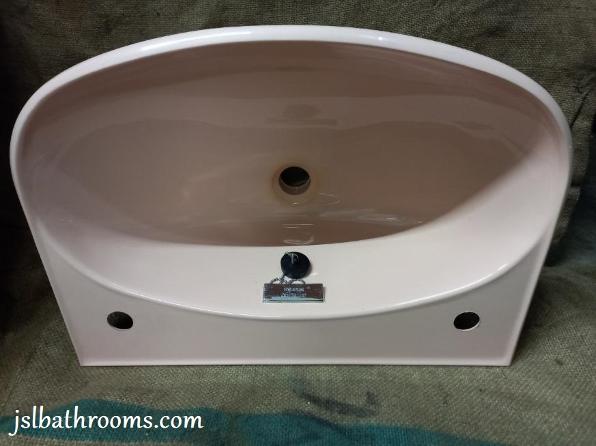 coral pink plastic light weight basin sink