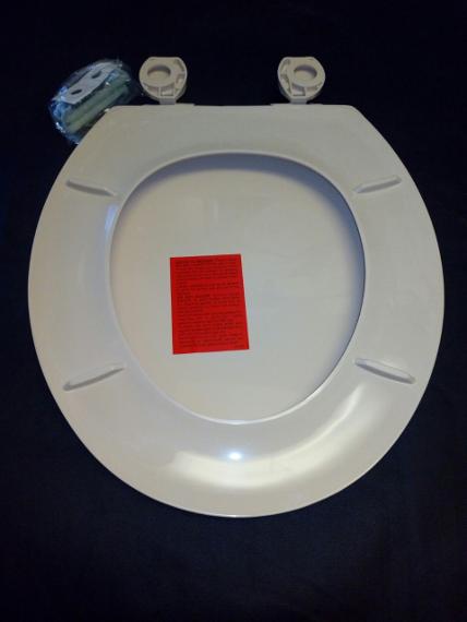 lustraplas atlantic standard fit peach toilet seat