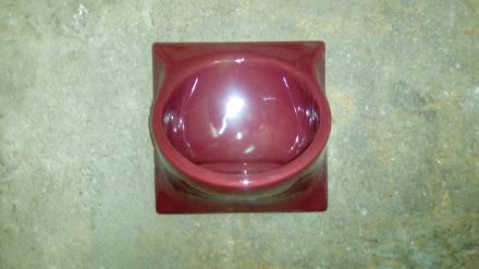 penthouse red burgundy ideal soap dish ceramic