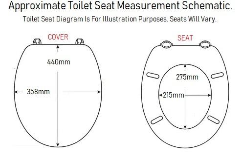 sp water saver toilet seat diagram sizes