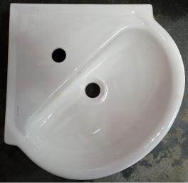 Laufen Pergamon corner basin english soft white