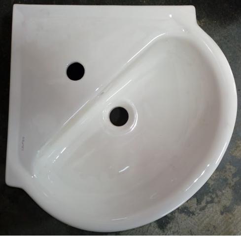 laufen corner basin pergamon soft white