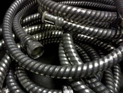 Anti Pull Unravelling Shower Hose Pipe Chrome Black Non Pull Apart JSL Bathrooms Bradford