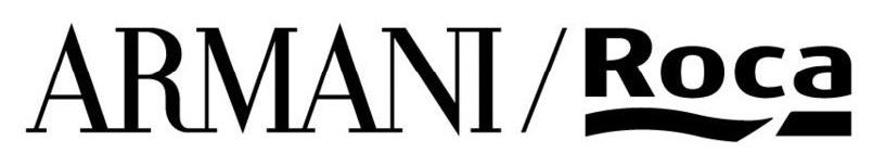 armani roca shower handset logo