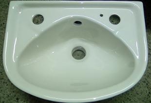 Pergamon Soft White Wall Basin Cloakroom