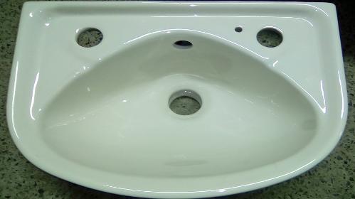 soft white cloakroom basin small hand