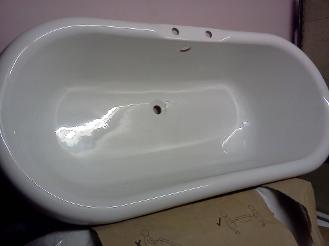 Clearwater freestanding bath with central tap holes