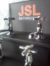 art deco taps bathroom chrome cross heads