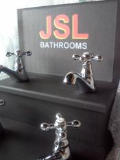 viscount chrome x cross headed Victorian taps bathroom pack