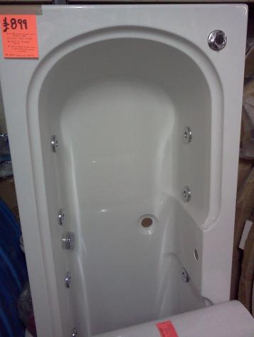 miranda large whirlpool spa type double ended bath 1800 750mm