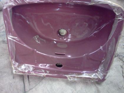 Burgundy 1 Tap Hole Basin