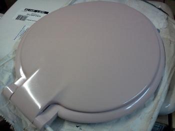 Chiffon Pink Toilet Seat