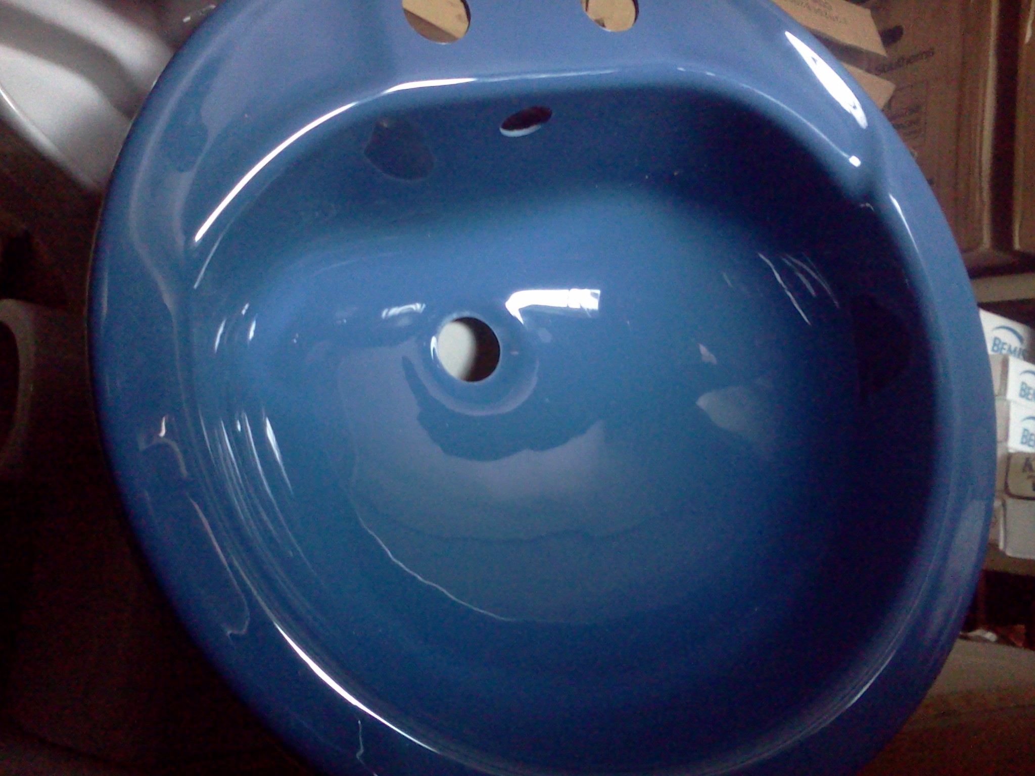 Sorrento blue basin dark blue navy blue vanity bowl