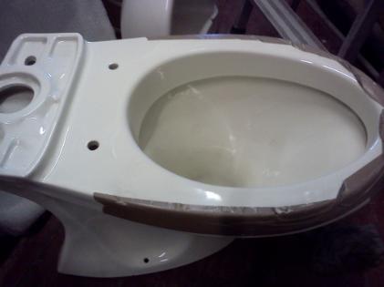 Chablis colour bathroom toilet pan