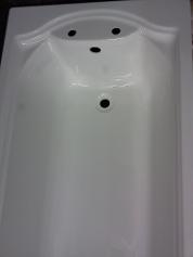large wide white bath acrylic 750mm