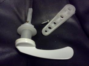 white toilet flush lever replacement front handle