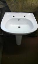 large two tap hole basin wide deep