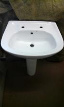 very large 2 hole basin for bathroom