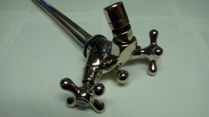 savoy victorian bidet mixer tap gold monobloc