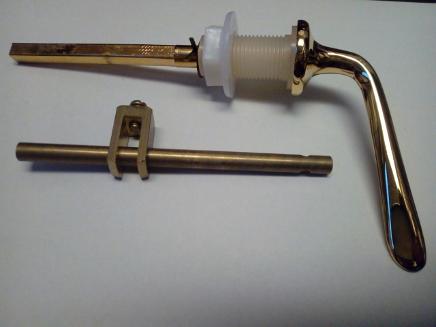 gold brass lever handle loo uk