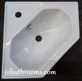 Vitoria Victorian corner basin mono one hole bathroom