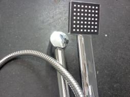 shower valve wall thermostatic handset slide rail riser chrome