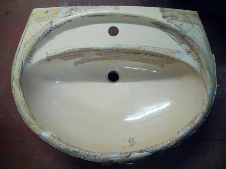 twyfords almond sink big large