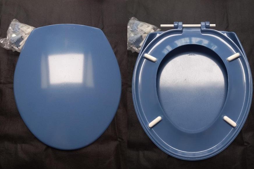 celmac ritz alpine blue toilet seat