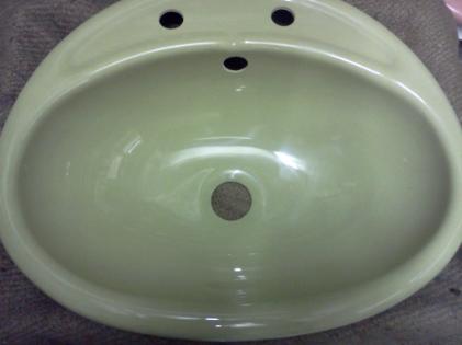 Apple green bathroom vanity basin bowl