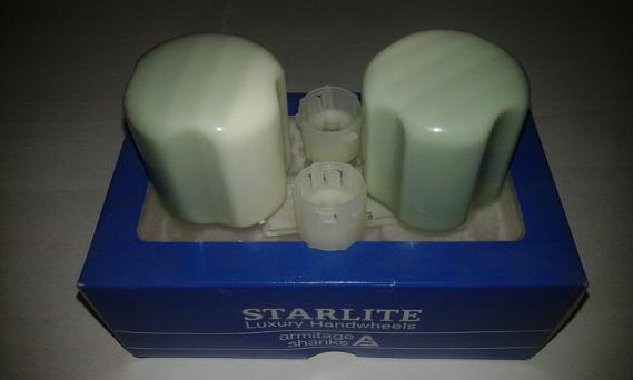 veined pastel green armitage shanks tap tops