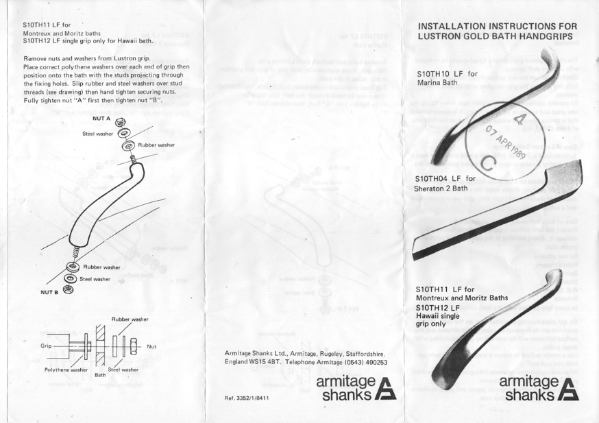 armitage shanks montreux moritz hawaii handles