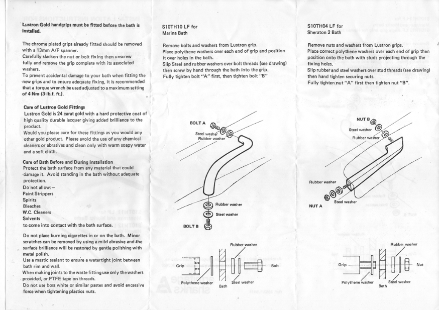armitage shanks fixing bath handles marina shearton
