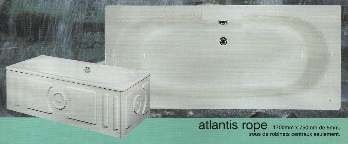 atlantis rope bath extra wide double end