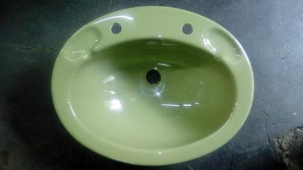 avocado vanity bowl inset plastic