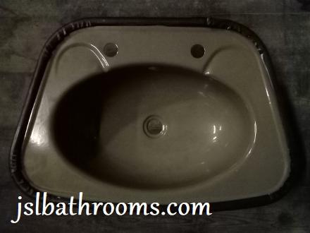 bali brown metal steel vanity bowl sink