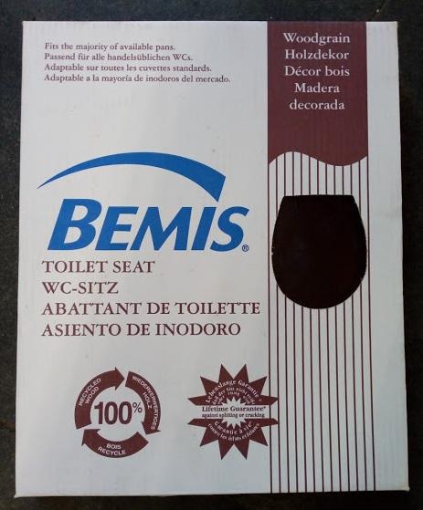 bemis mahogany finish toilet seat recycled