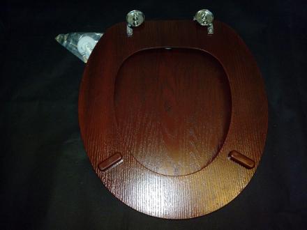 reverse wood toilet seat recycled