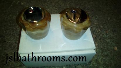 Brown Veined Onyx Tap Heads