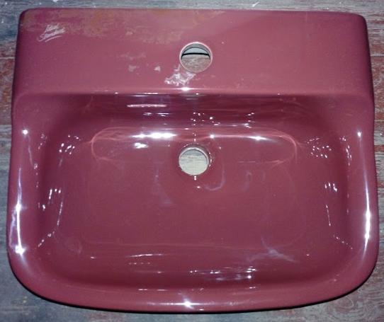 burgundy ideal standard small basin