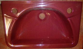 burgundy cloaks wall small basin ideal standard