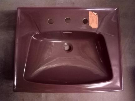 burgundy sqaure vanity cupboard basin