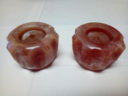 cameo pink marble tap heads