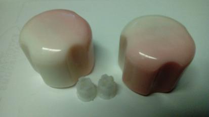 cascade pink tap heads