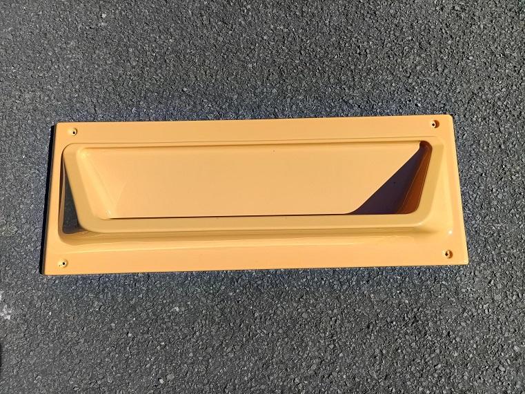 harvest gold bath end vanity shelf
