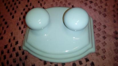 ceramic robe hooks twin wall mounted