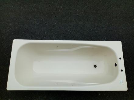 champagne colour steel bath 1700 wide