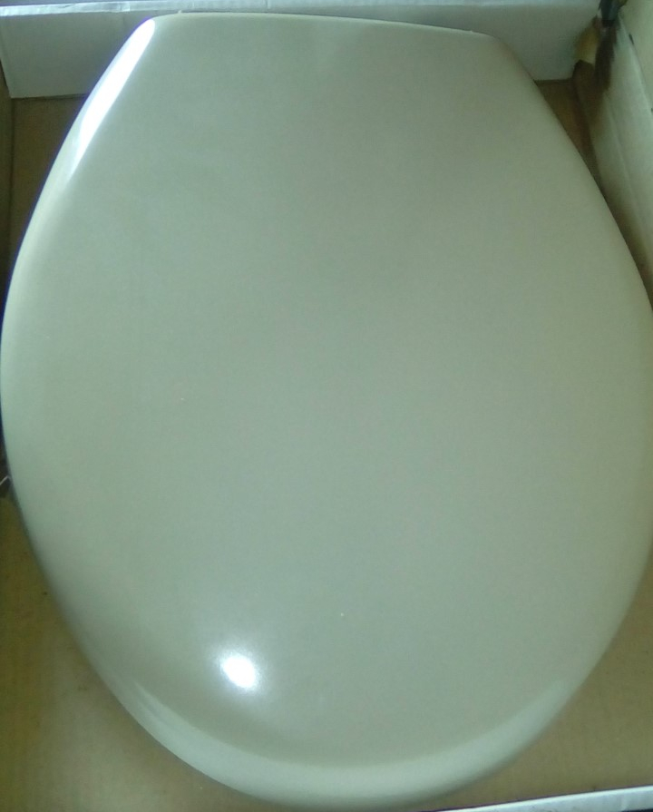 cream coloured toilet seats
