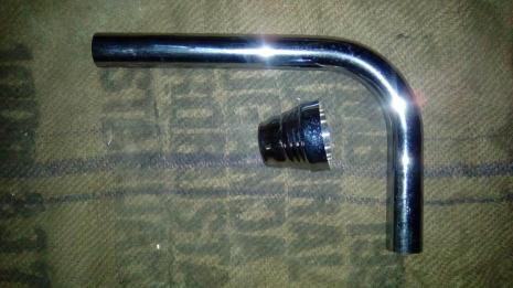chrome flush pipe low level toilet 300mm
